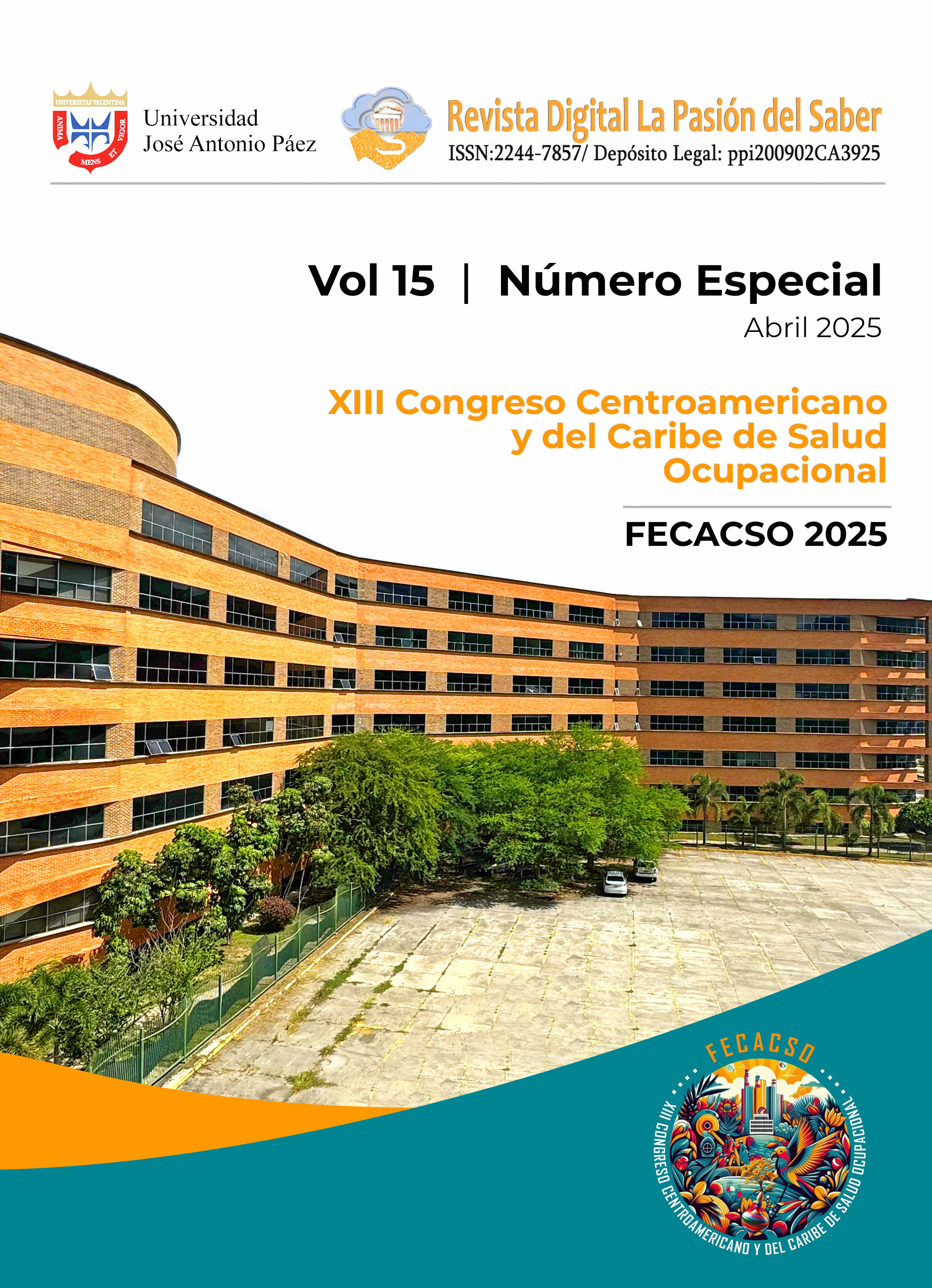 					Ver Vol. 15 Núm. Número Especial (2025): XIII Congreso Centroamericano y del Caribe de Salud Ocupacional. FECACSO 2025
				
